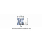 TFMBN-R-09CH High Feed mills with Dimple negative Ceramic inserts of four cutting edges for high speed machining of super alloys - Big-tools Industrial Supply Tools for Metal Cutting